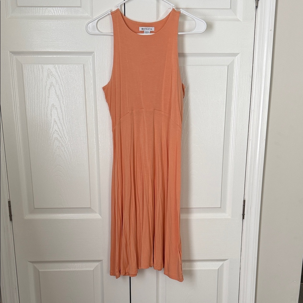 Athleta Coral Sleeveless Midi Dress
